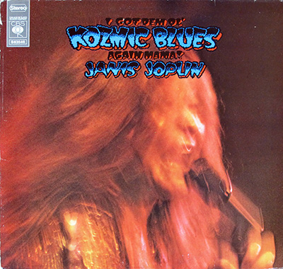 JANIS JOPLIN - I Got 'em old Kozmic Blues again Mama ( Orange Record Label, 1969, Holland)  album front cover vinyl record